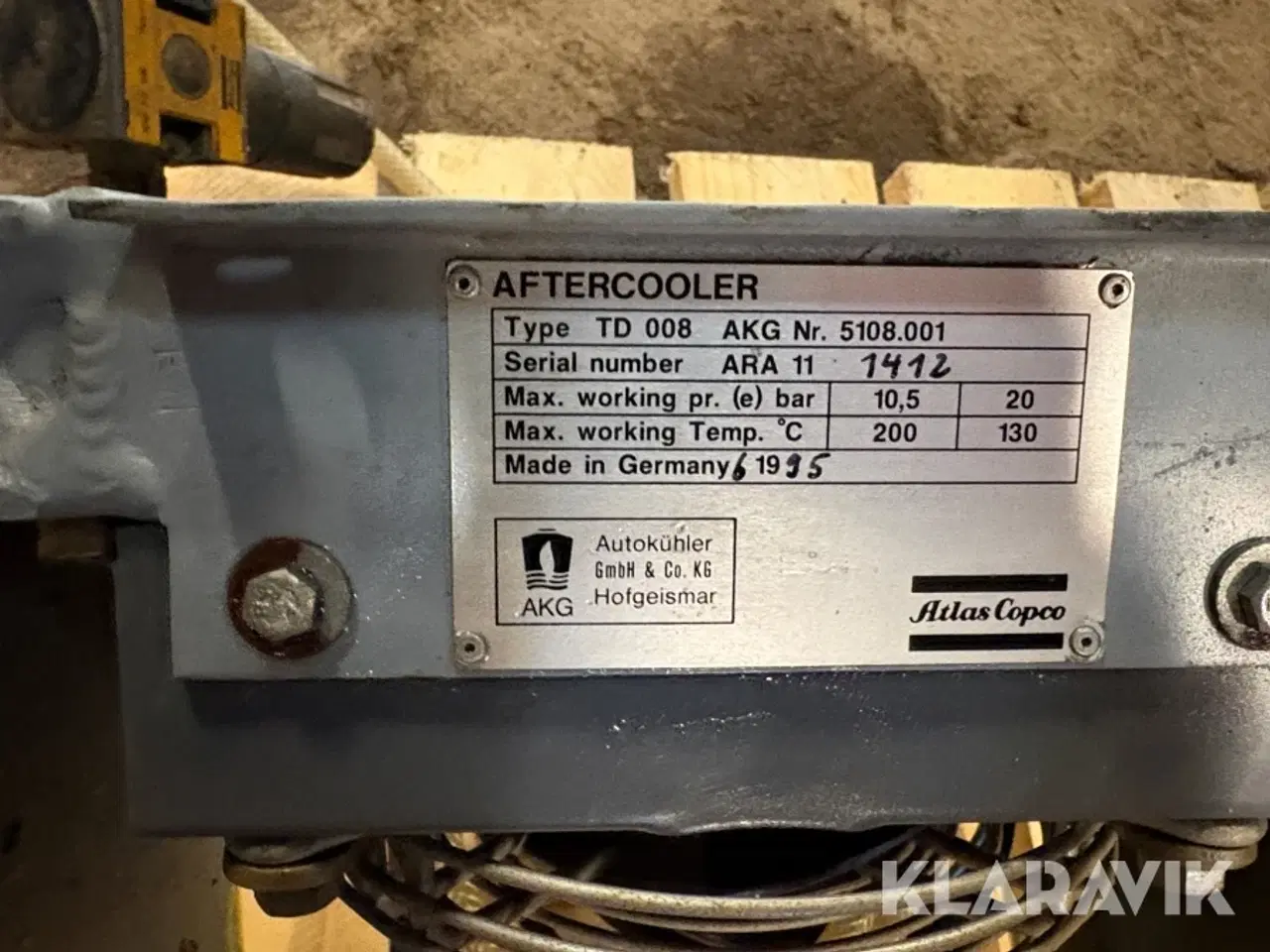 Billede 11 - Efterkøler Atlas Copco TD008