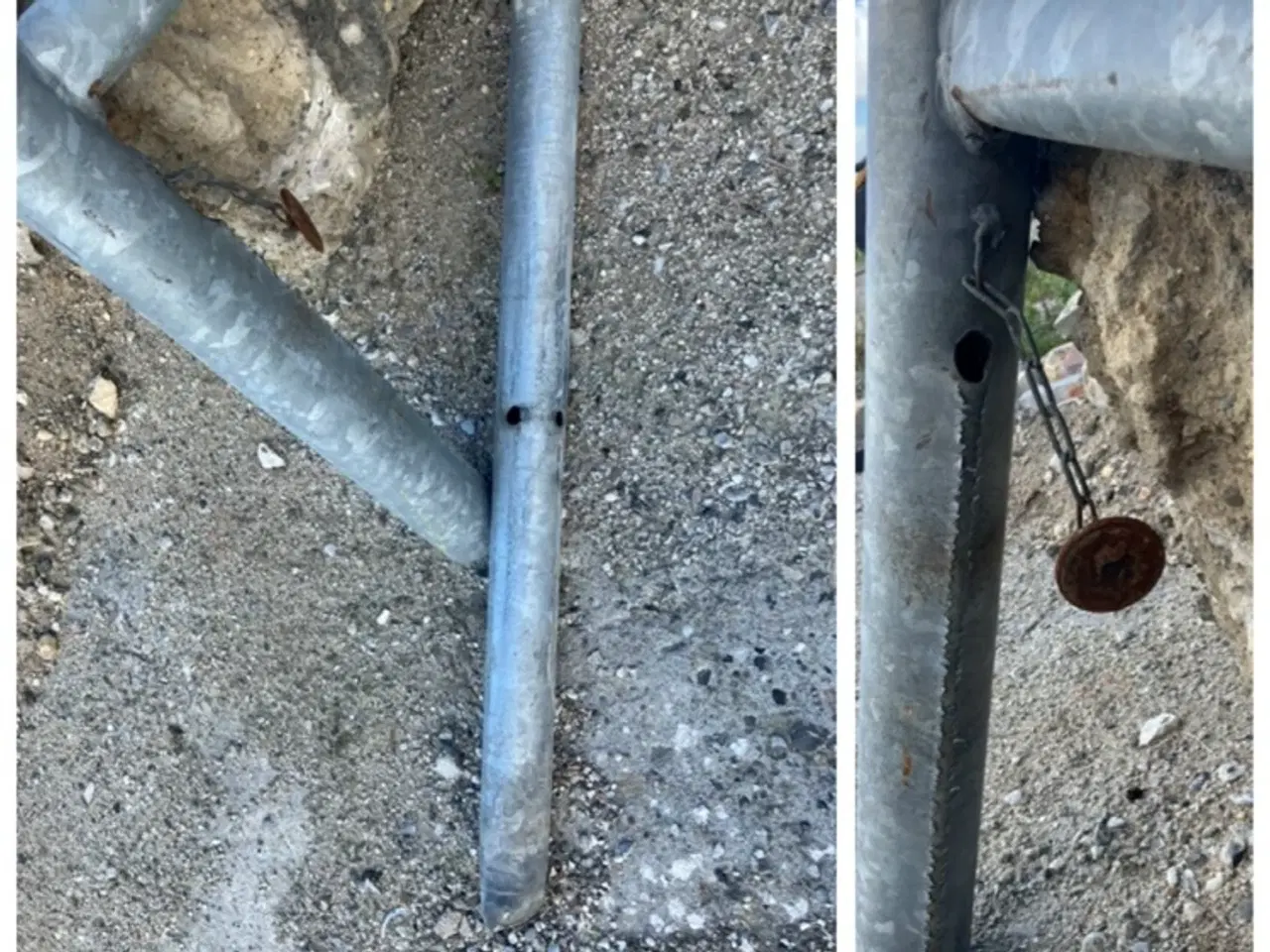 Billede 3 - Stor galvaniseret bom / låge 