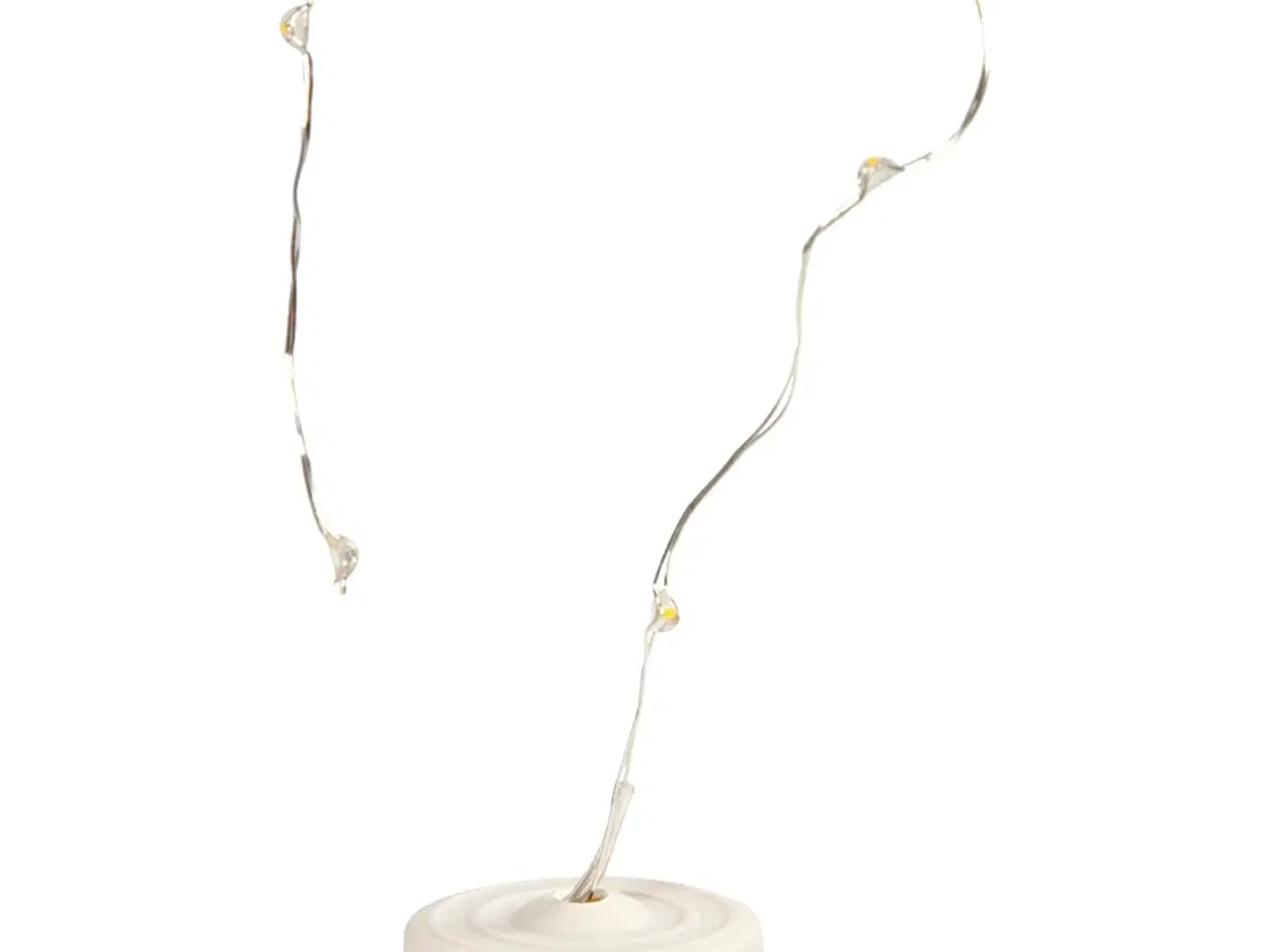 Billede 1 - LED lyskæde, L: 27 cm, sølv, 1 stk.