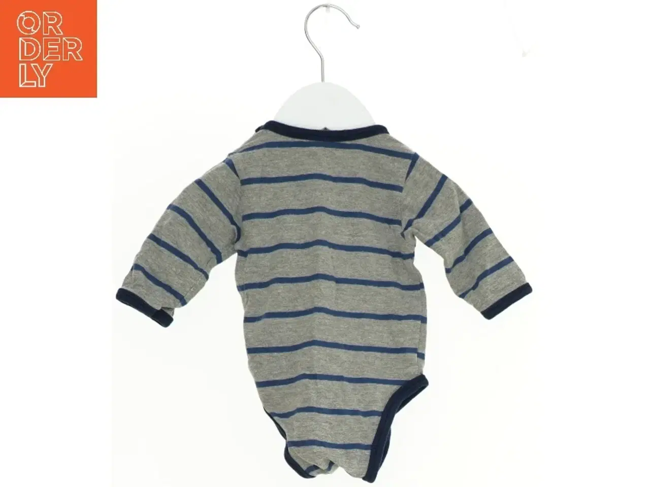 Billede 2 - Stribet langærmet bodystocking fra Mads & Mette (str. 56)