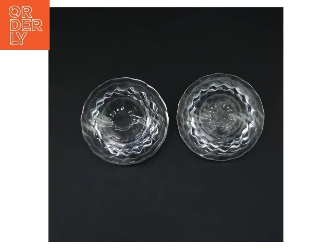 Billede 3 - Glas fyrfadsstager fra Royal Copenhagen (str. Ø 10 cm)