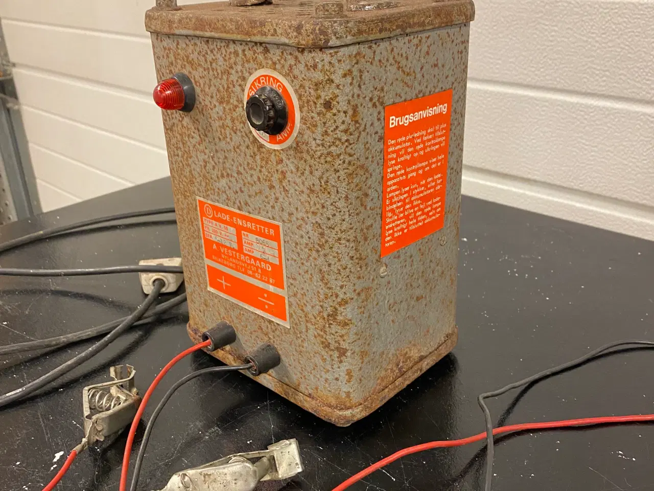 Billede 3 - Vintage 12 volt batterilader retro 