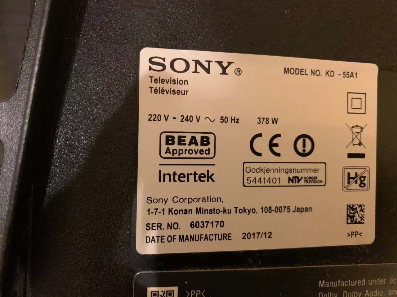 Billede 3 - Sony Bravida 55" 4K GB ny pris 1999kr