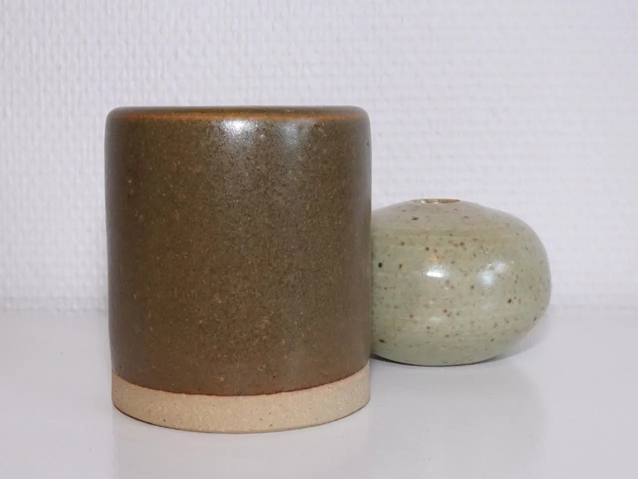 Billede 7 - Vase med douche grøn glasur fra Sondrup Keramik