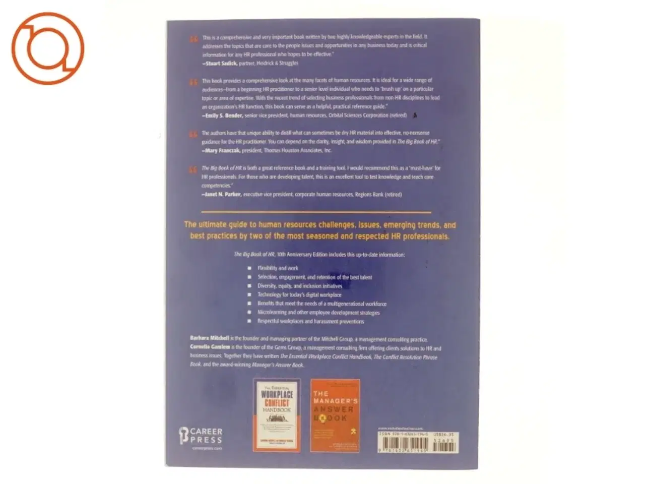 Billede 3 - The Big Book of HR, 10th Anniversary Edition af Barbara Mitchell, Cornelia Gamlem (Bog)