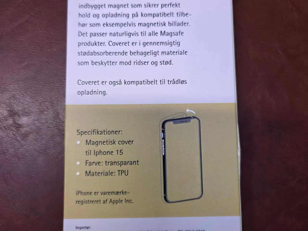 Billede 2 - iPhone 15 Magsafe Cover - Transparent