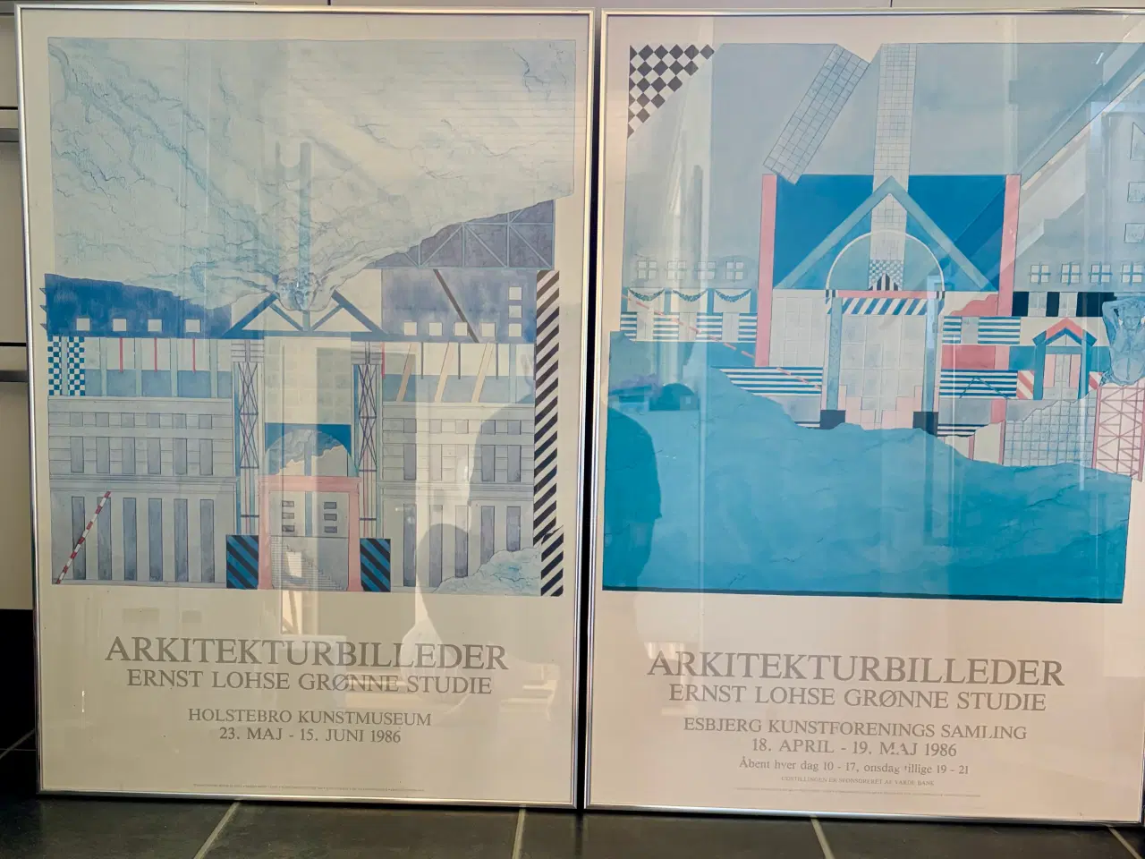 Billede 1 - Indrammede plakater 2 stk. E Lohse - Grønne Studie