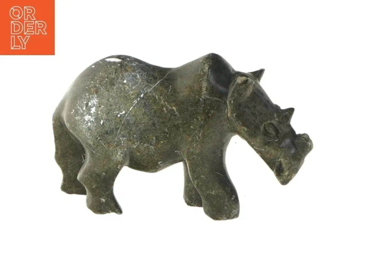 Billede 1 - Skulptur af næsehorn (str. 8,5x14,5 cm)