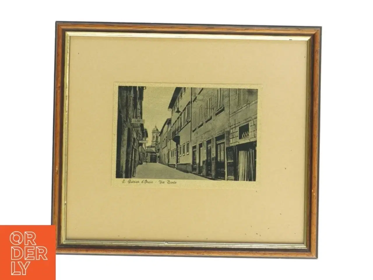 Billede 1 - Billedramme med tryk (str. 27 x 23 cm)