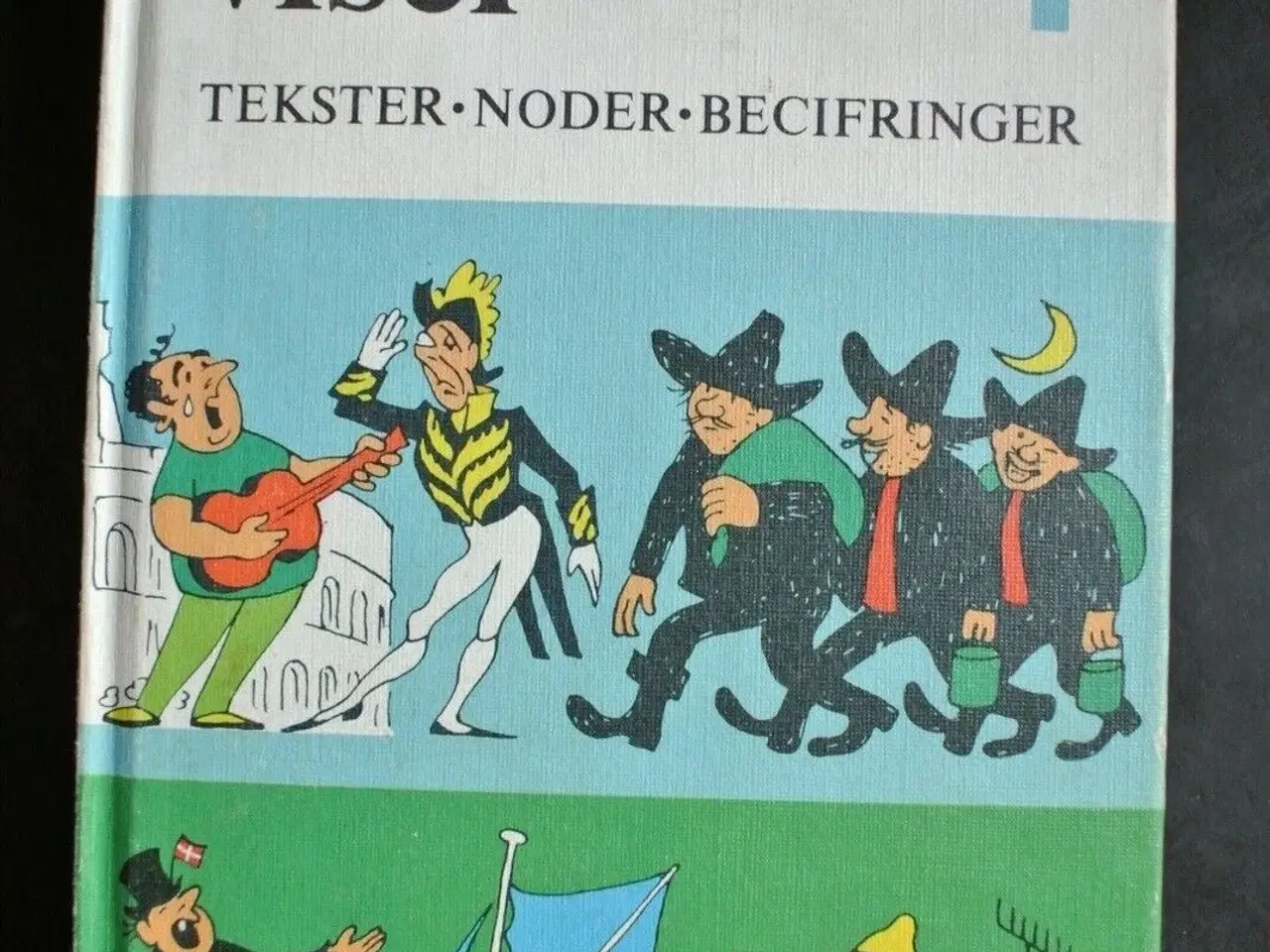 Billede 1 - lystige viser 4 - tekster - noder - becifringer. 1