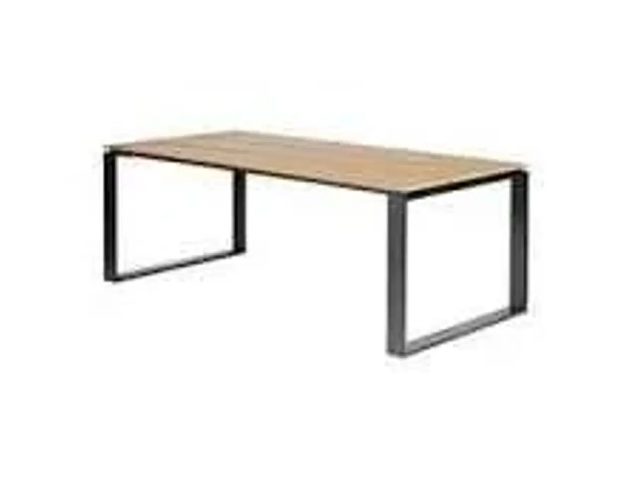 Billede 1 - Lyngsø havebord teaklook Nonwood/Sort 210x100 cm