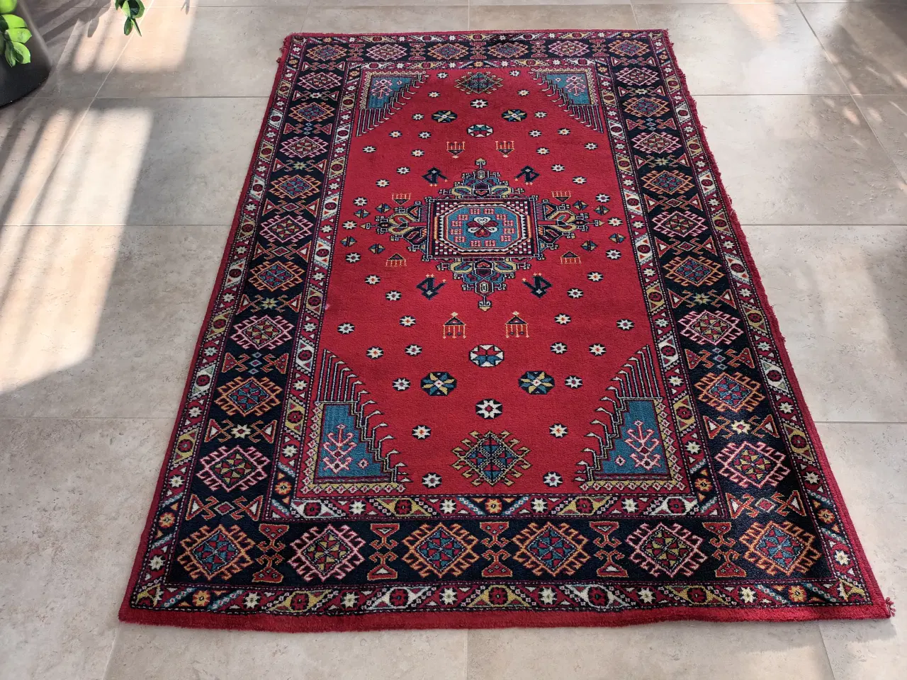 Billede 1 - Tæppe i uld 130 x 200 cm.