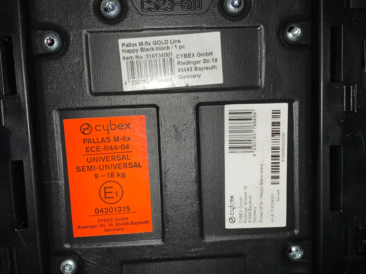 Billede 1 - Pallas M fix autostol 9-36kg