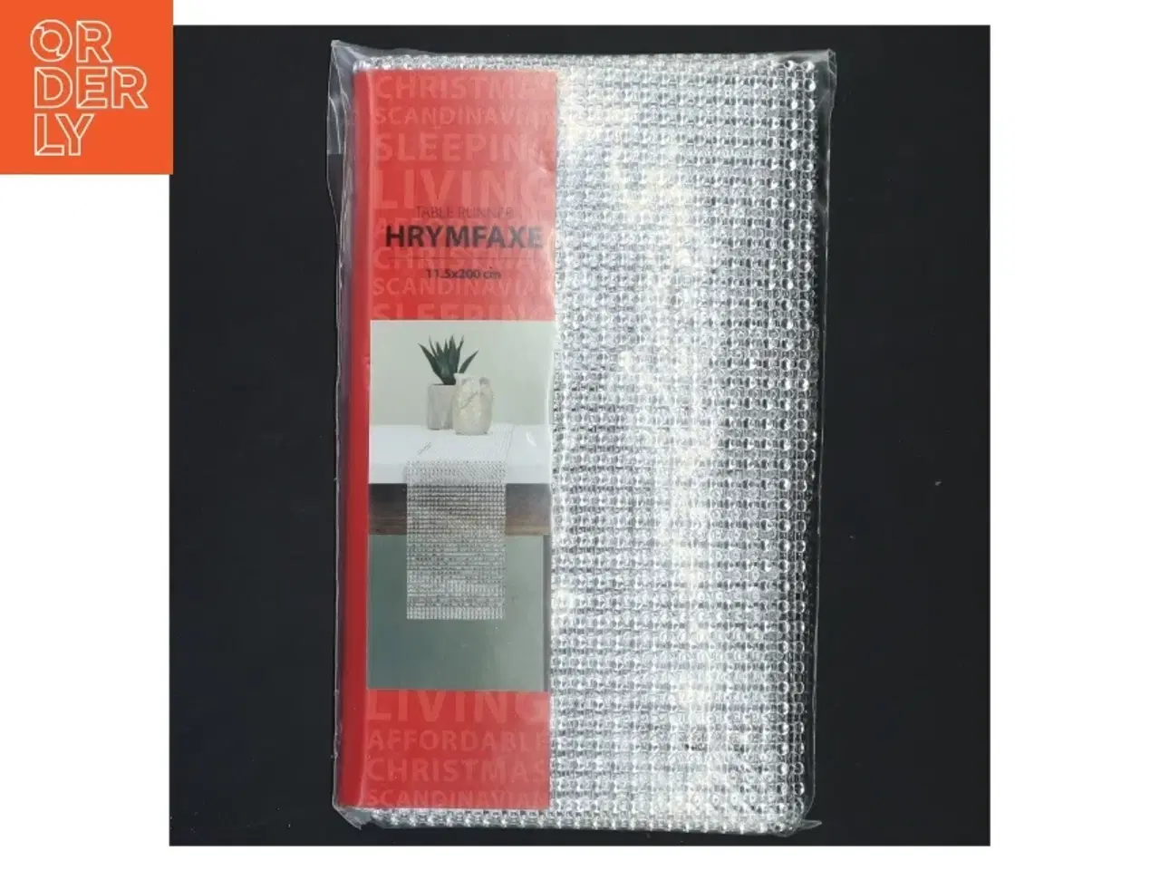 Billede 1 - Sølv bordløber fra Jysk (str. 11,5x200 cm)