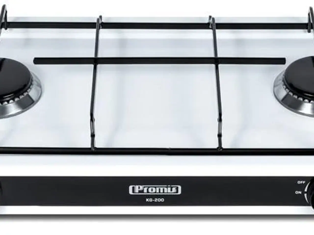 Billede 2 - Gasblus med 2 brændere PROMIS KG200 – hvid