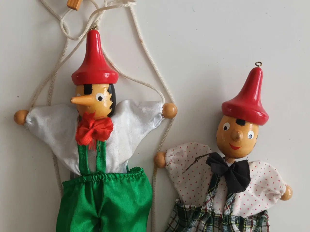 Billede 1 - Antik Marionet Pinocchio træ dukke