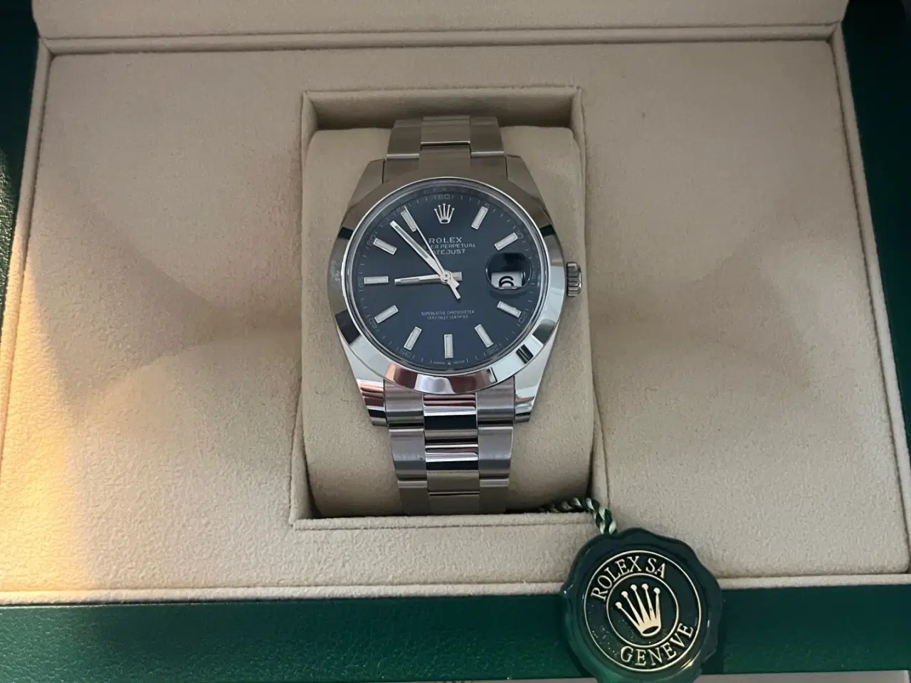 Billede 8 - Rolex Datejust 126300 blå urskive