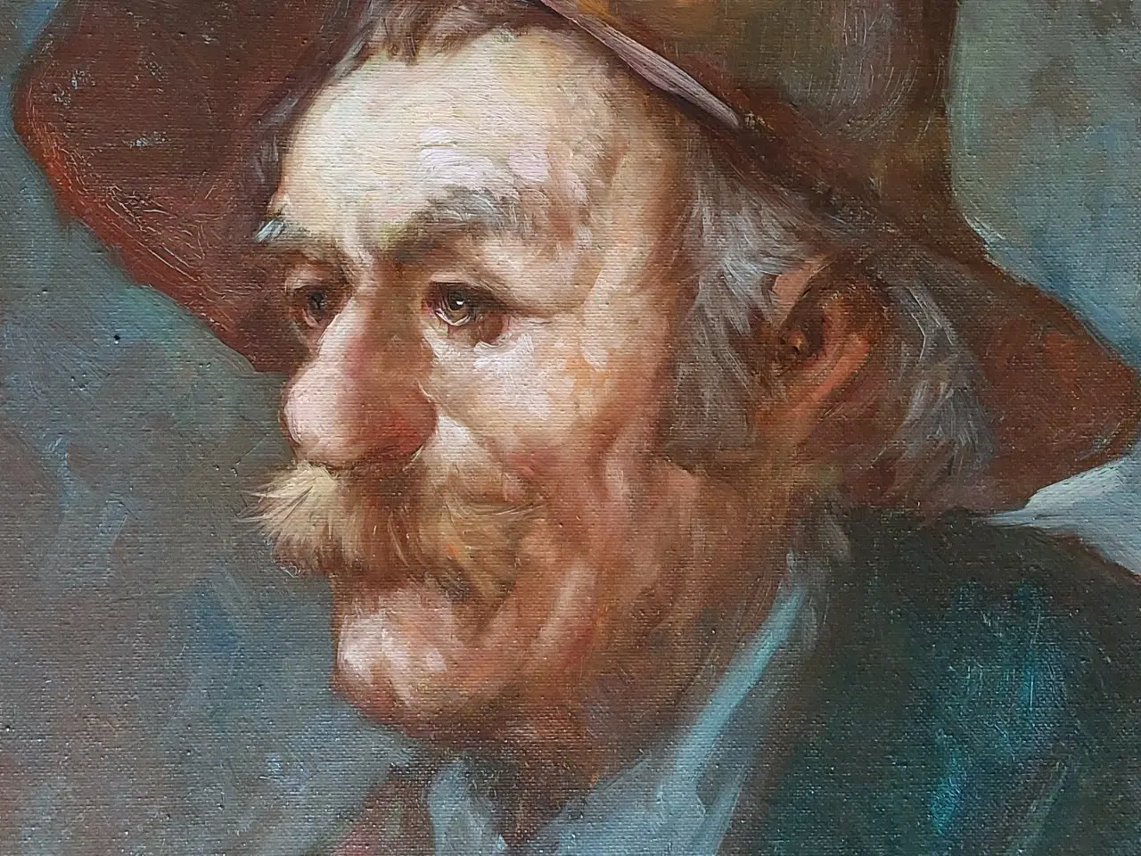 Billede 2 - PORTRÆT - oliemaleri