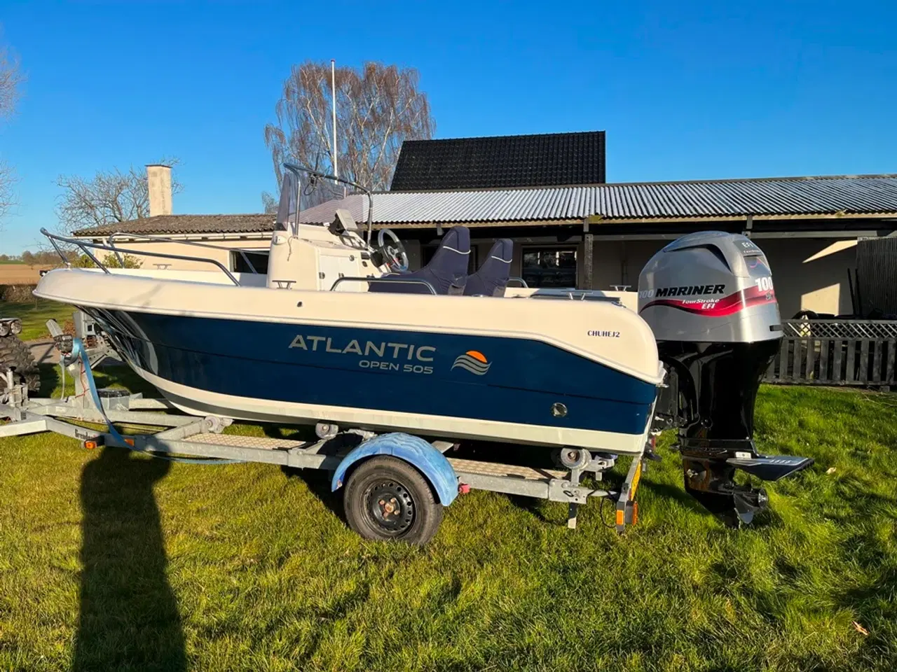 Billede 1 - Atlantic 505 Open med 100hk Mariner 4-takt