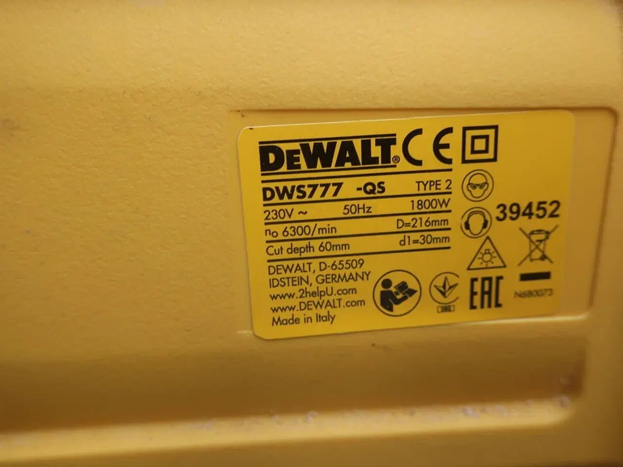 Billede 4 - Kap-/geringssav DEWALT DWS777 -QS med arbejdsbord DE7033 -XJ