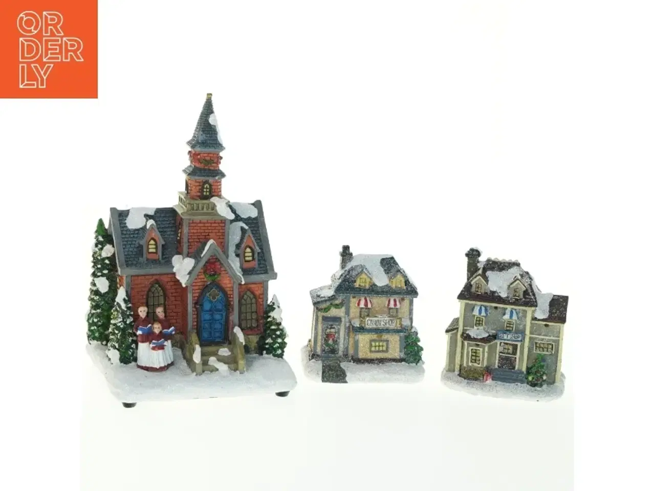 Billede 1 - Julelandsby dekoration (str. 13x12,5x20 cm)