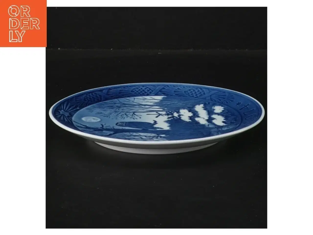 Billede 2 - Julen 1974 Dekorationsporcelæn fra Royal Copenhagen (str. Ø 18 cm)