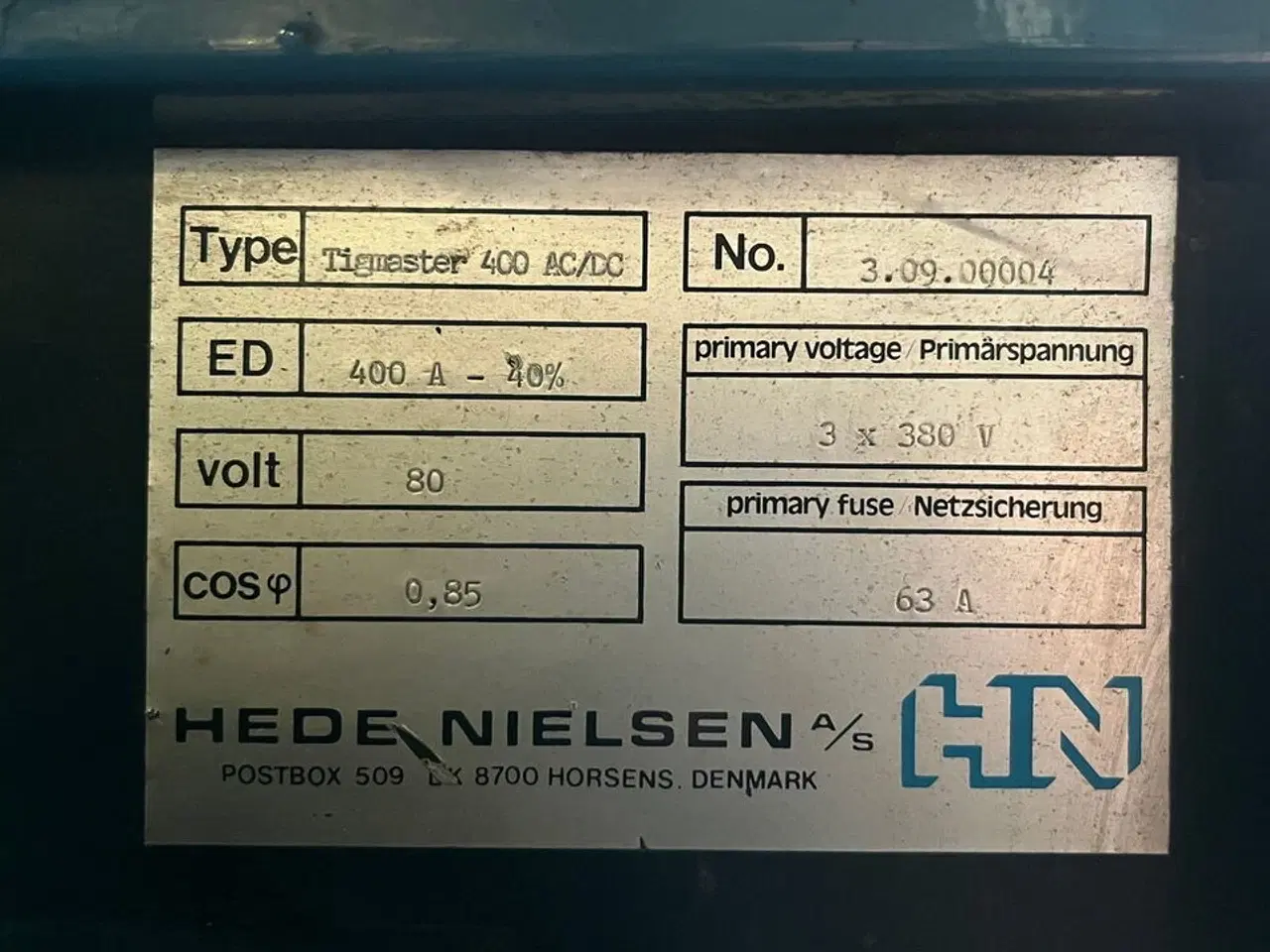 Tig svejser, TIGMASTER 400 AC/DC | Nykøbing Falster - GulogGratis.dk