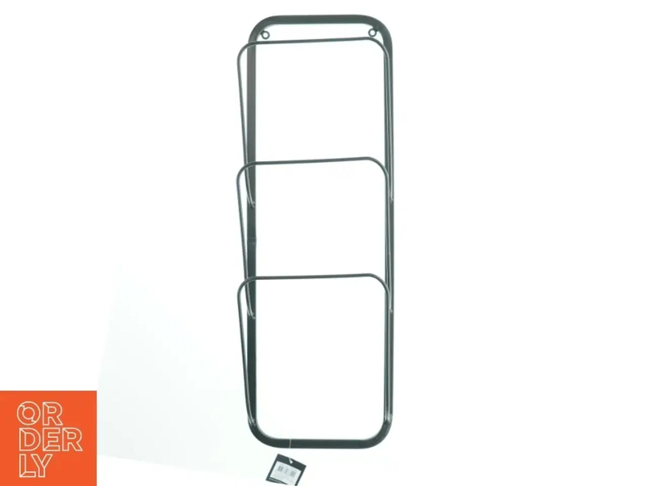 Billede 2 - Sort metal magasinholder fra Mica (str. 60 x. 20 cm)