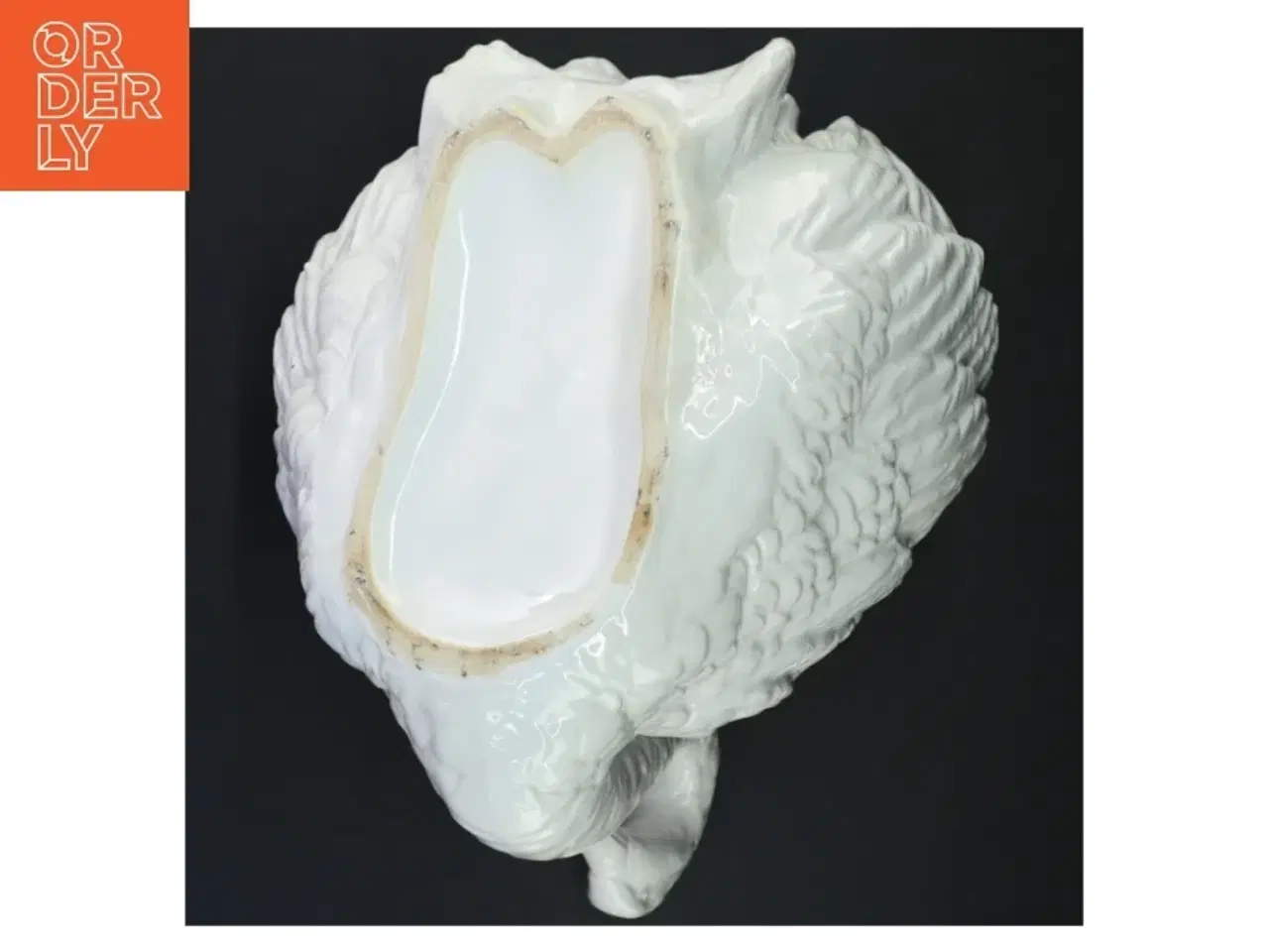 Billede 3 - Porcelæns krukke i svaneform (str. 27 x 23 x 22 cm)