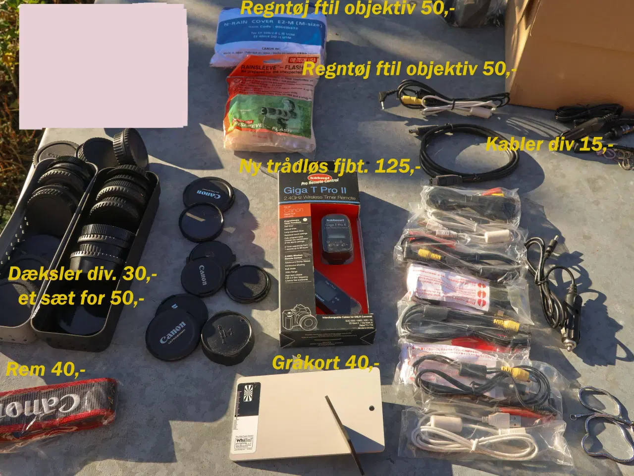 Billede 1 - Canon dæksel, filtre, trådløs fjbt. for Canon 