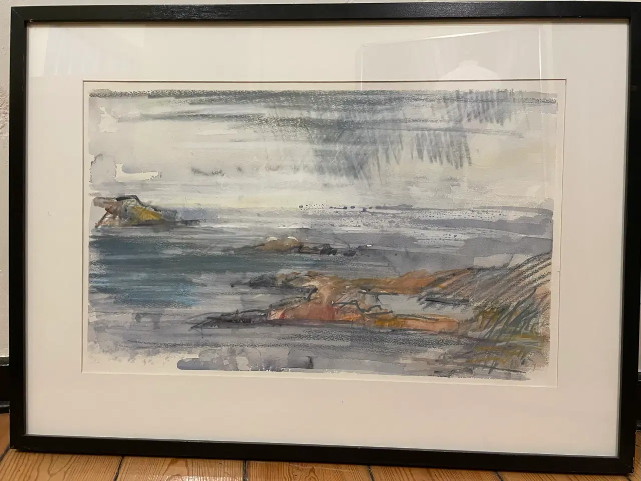 Billede 1 - Akvarel med motiv fra Norge