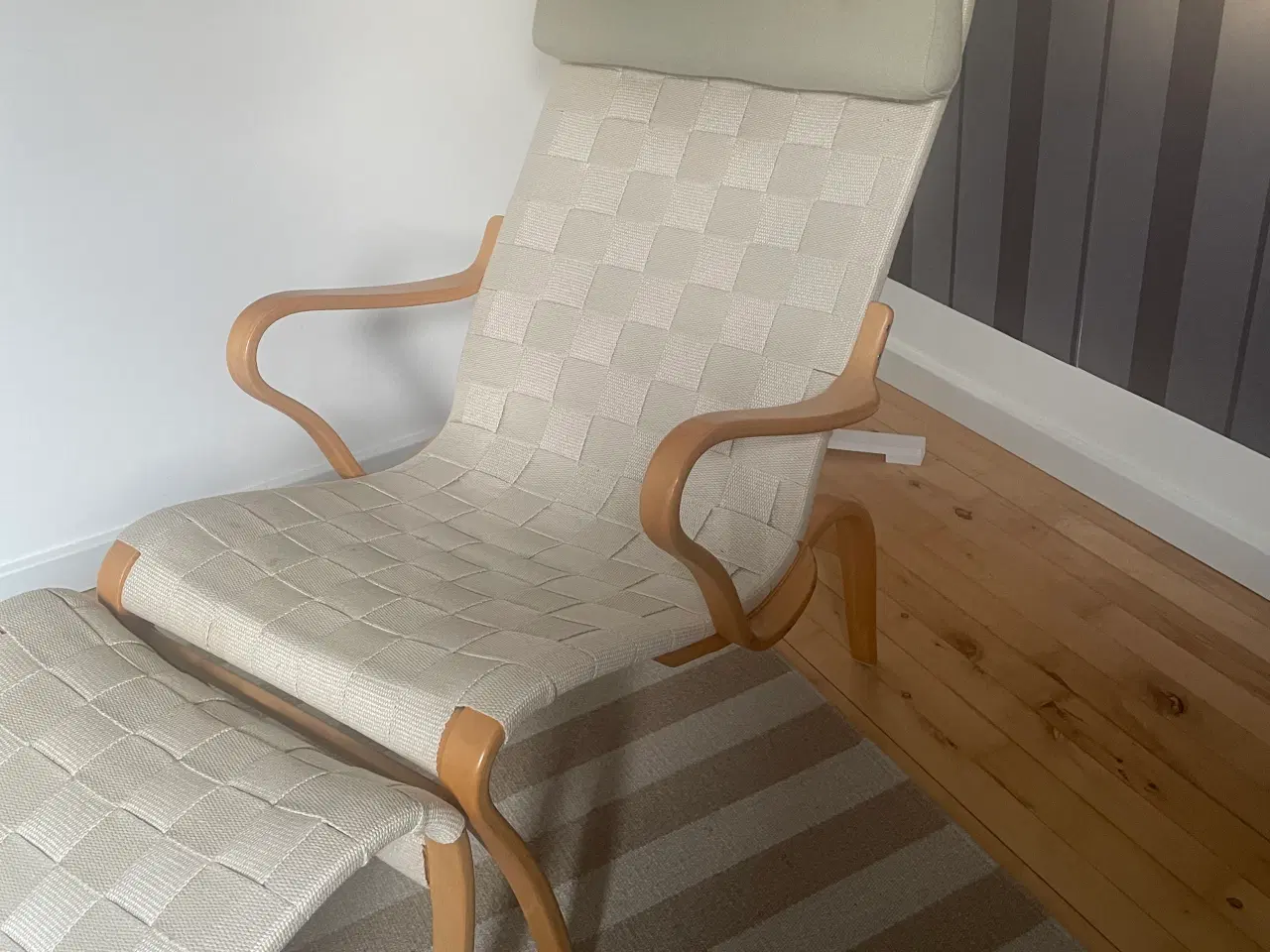 Billede 3 - Bruno Mathsson Pernilla hvilestol med fodskammel