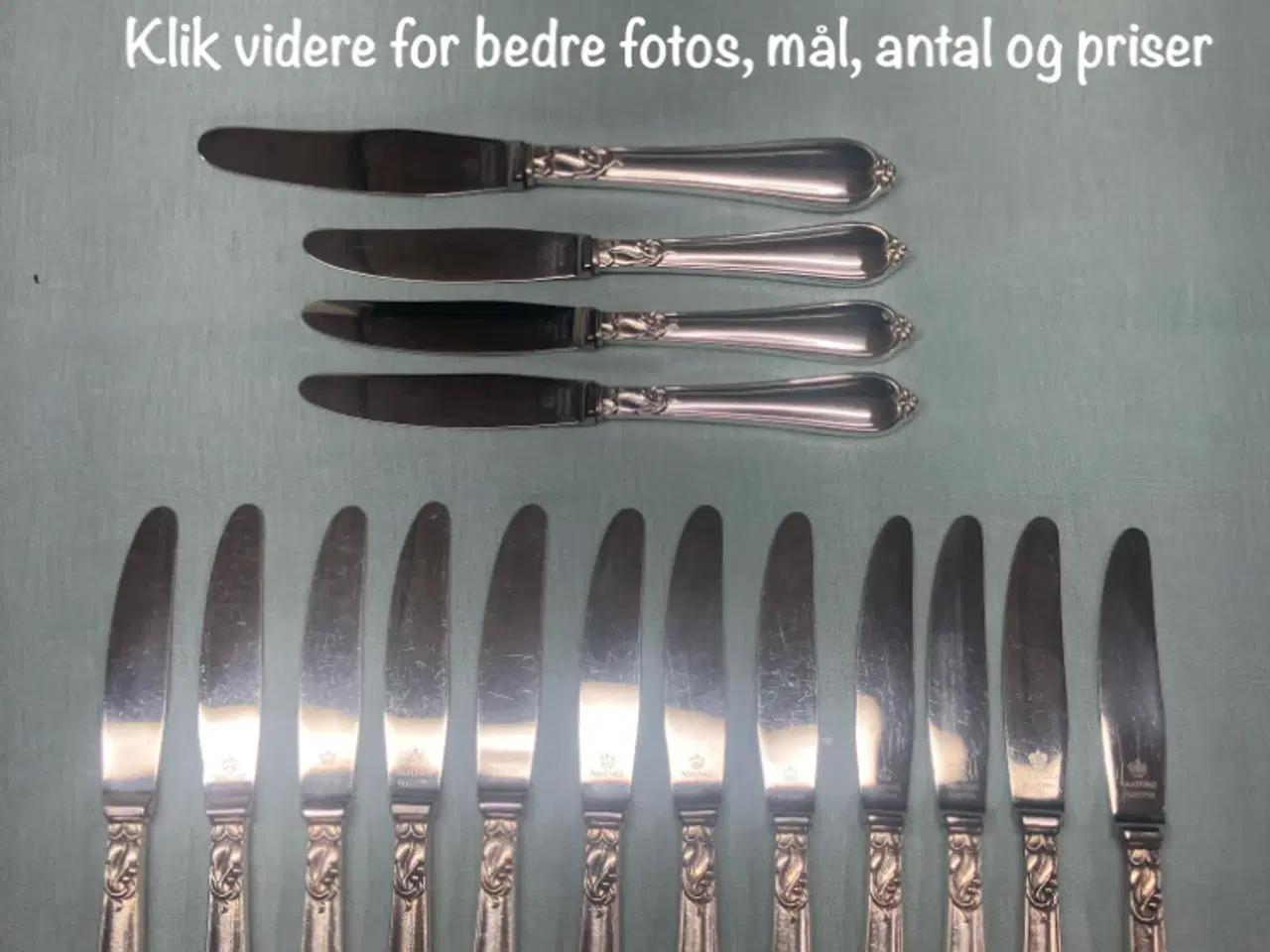 Billede 1 - Hertha frokostknive og middagskniv 