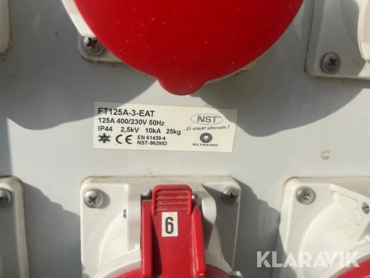 Billede 4 - Byggestrømstavle NST FT125A-3-Eat 1 styk