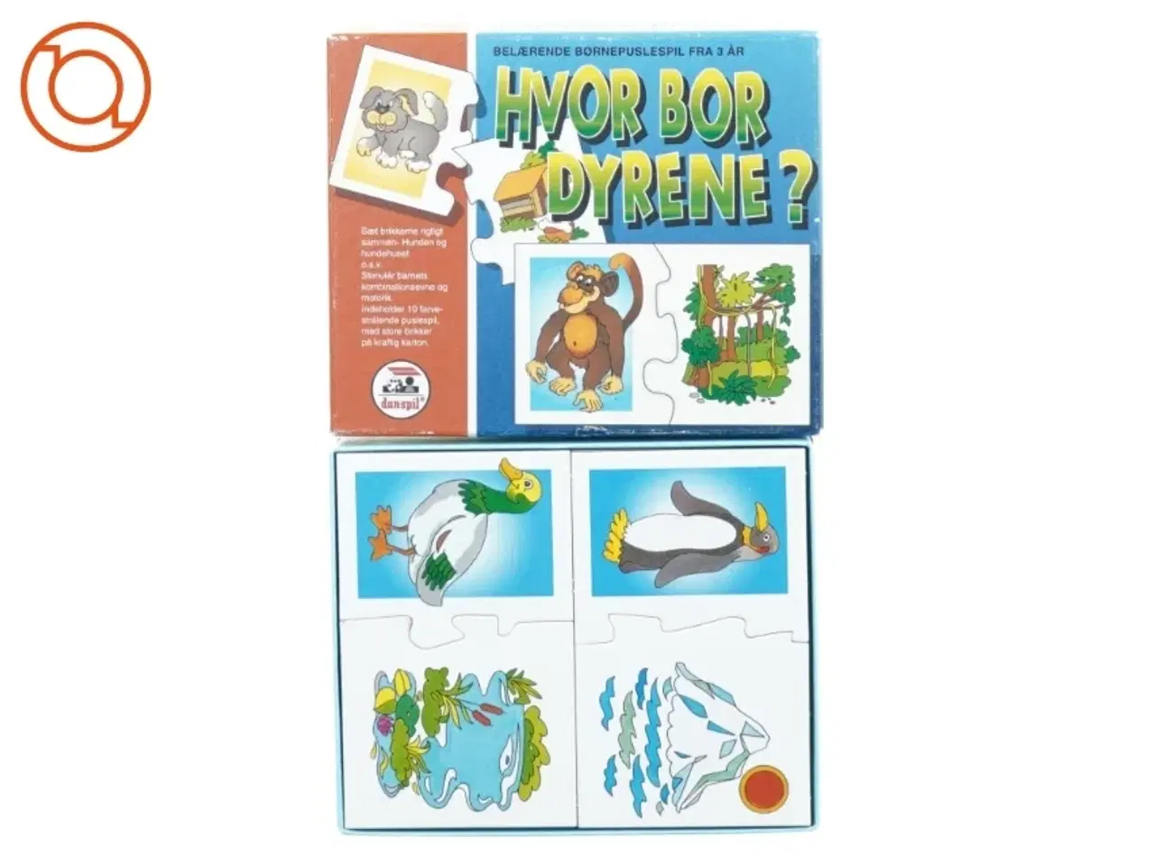 Billede 1 - Hvor bor dyrene fra Den Spil (str. 17 x 15 cm)