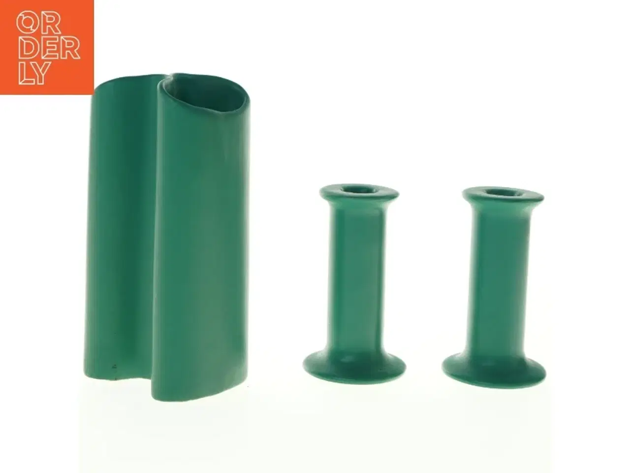 Billede 2 - Keramikvase sæt (str. H. 19 cm. h. 12 cm)