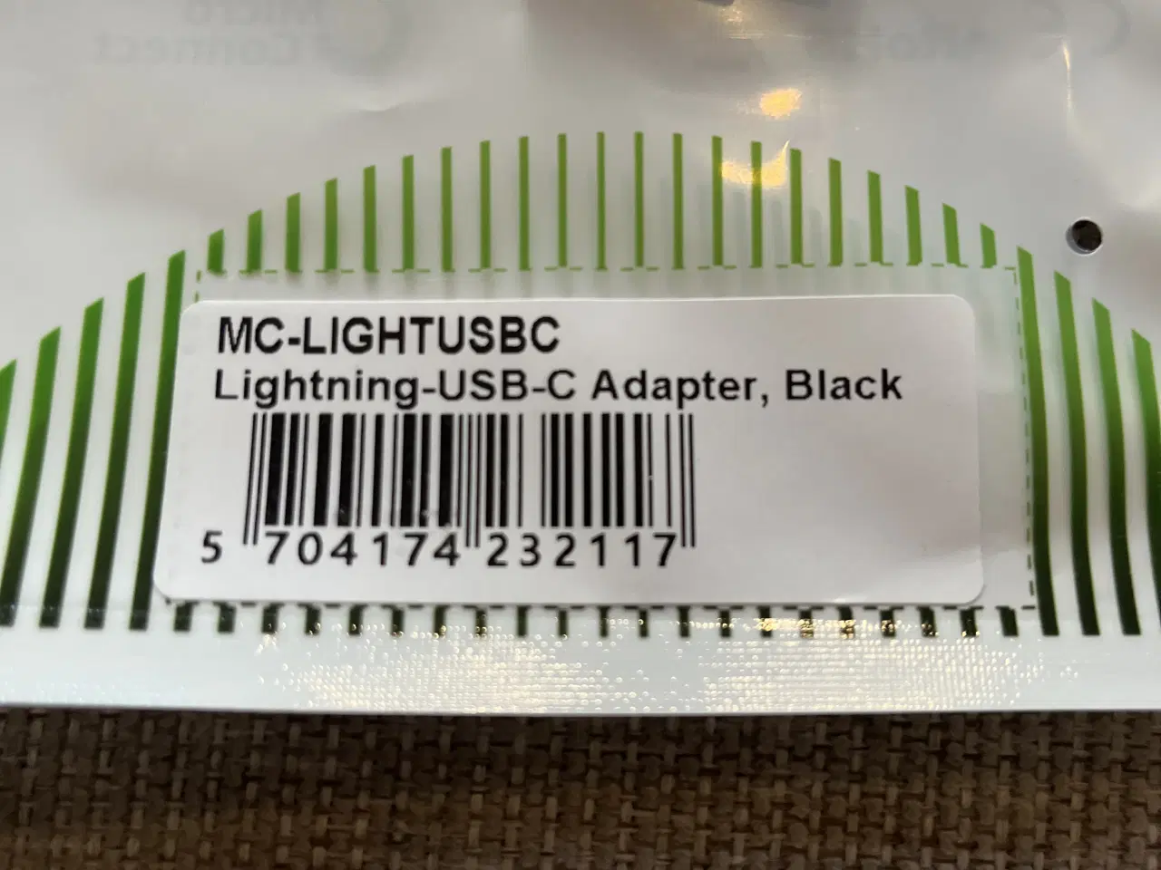 Billede 3 - MicroConnect Lightning til USB-C adapter, sort