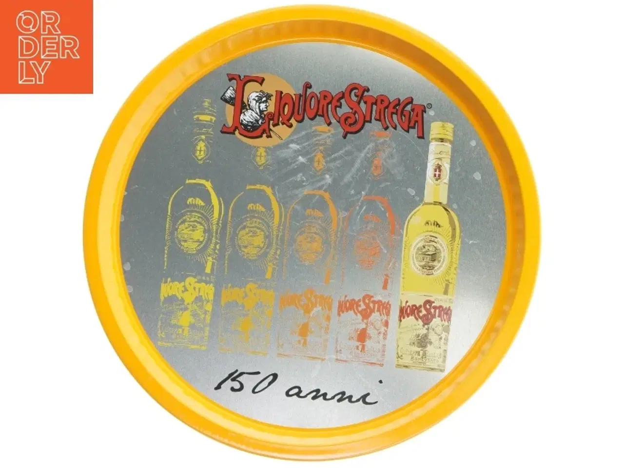 Billede 1 - Likør Strega serveringsbakke (str. Ø 31 cm)