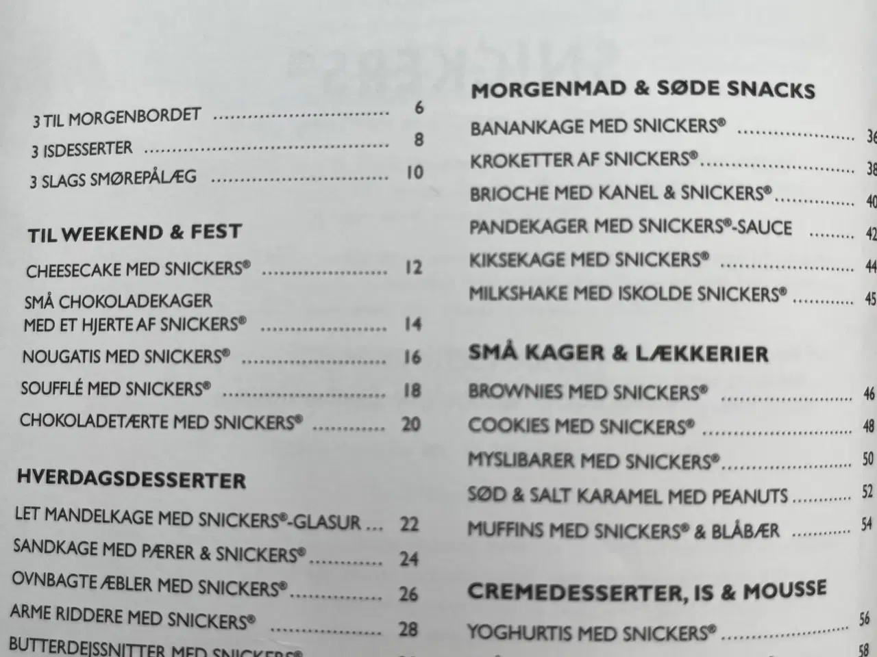 Billede 3 - Den lille bog om Snickers - 30 kulturopskrifter