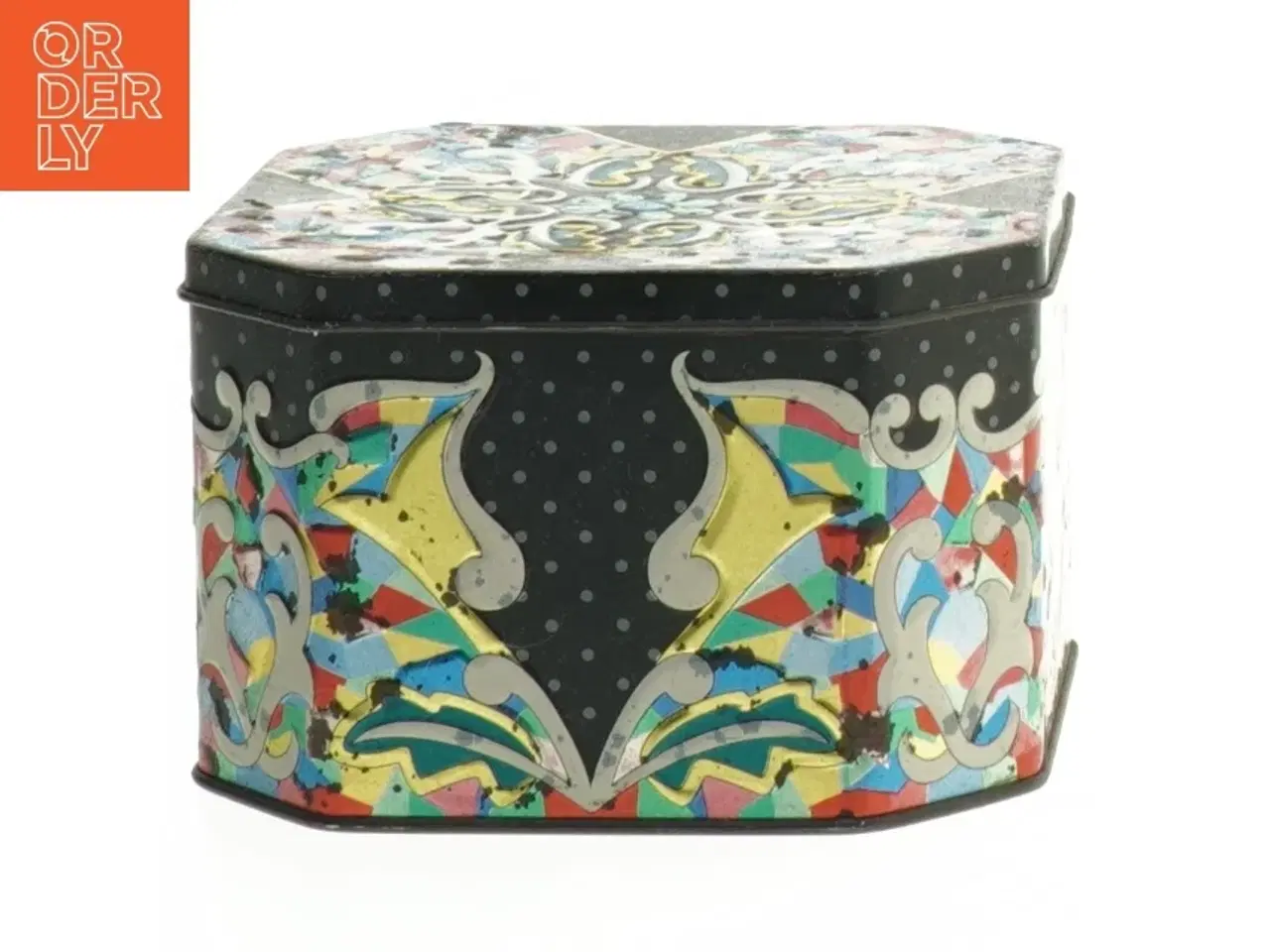 Billede 1 - Retro metaldåse (str. 10,5x7 cm)