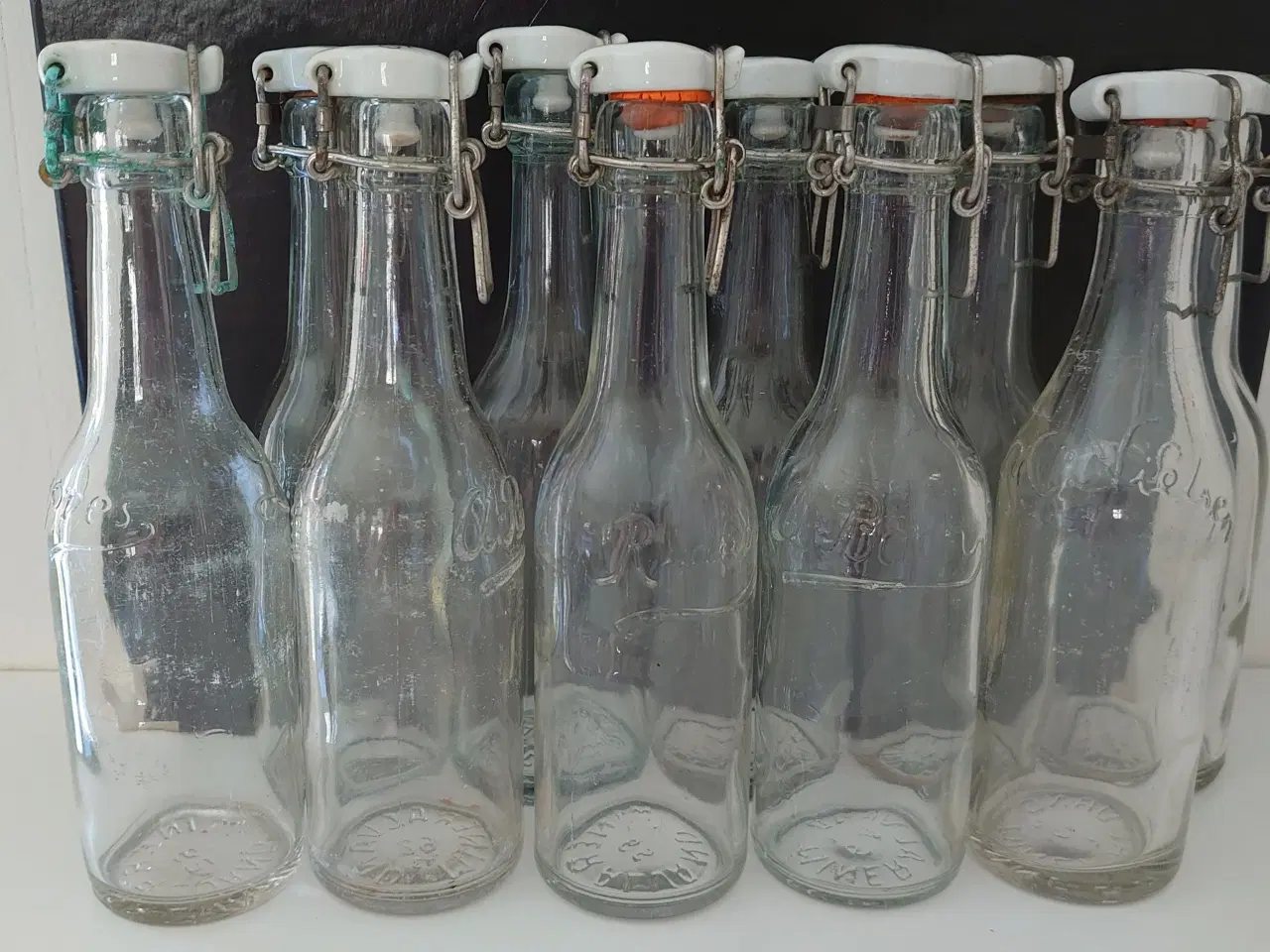 Billede 3 - 10 stk gamle assorterede patentflasker. 