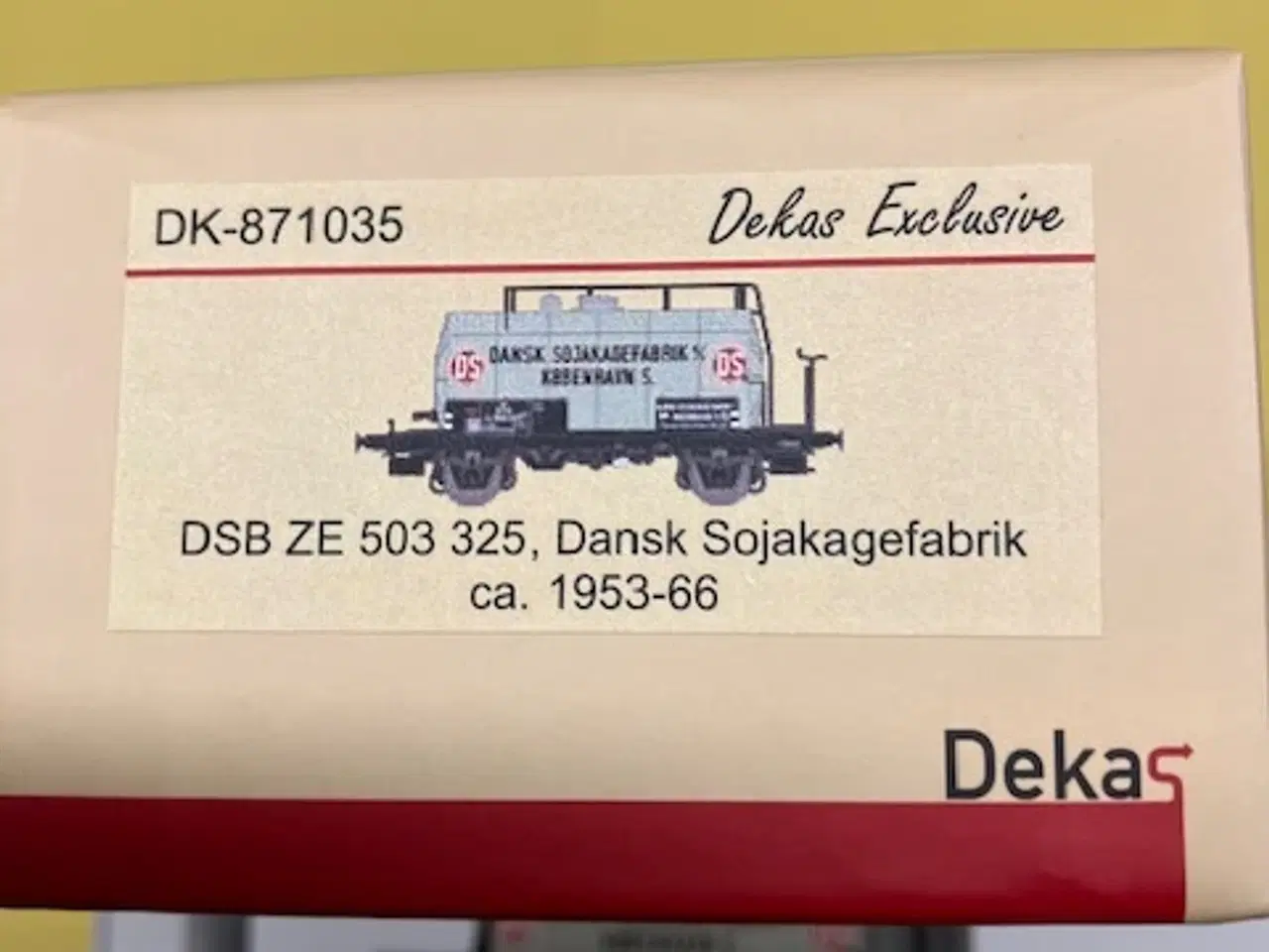 Billede 2 - NYHED DEKAS 871035 DSB ZE 503 325 Dansk Sojakagefa