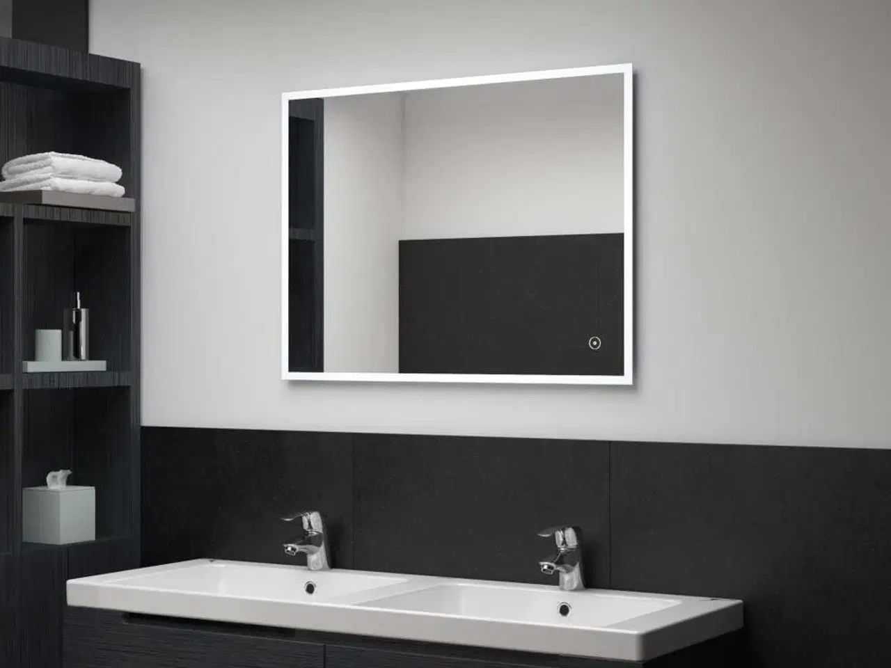 Billede 1 - LED-spejl til badeværelset med berøringssensor 80x60 cm