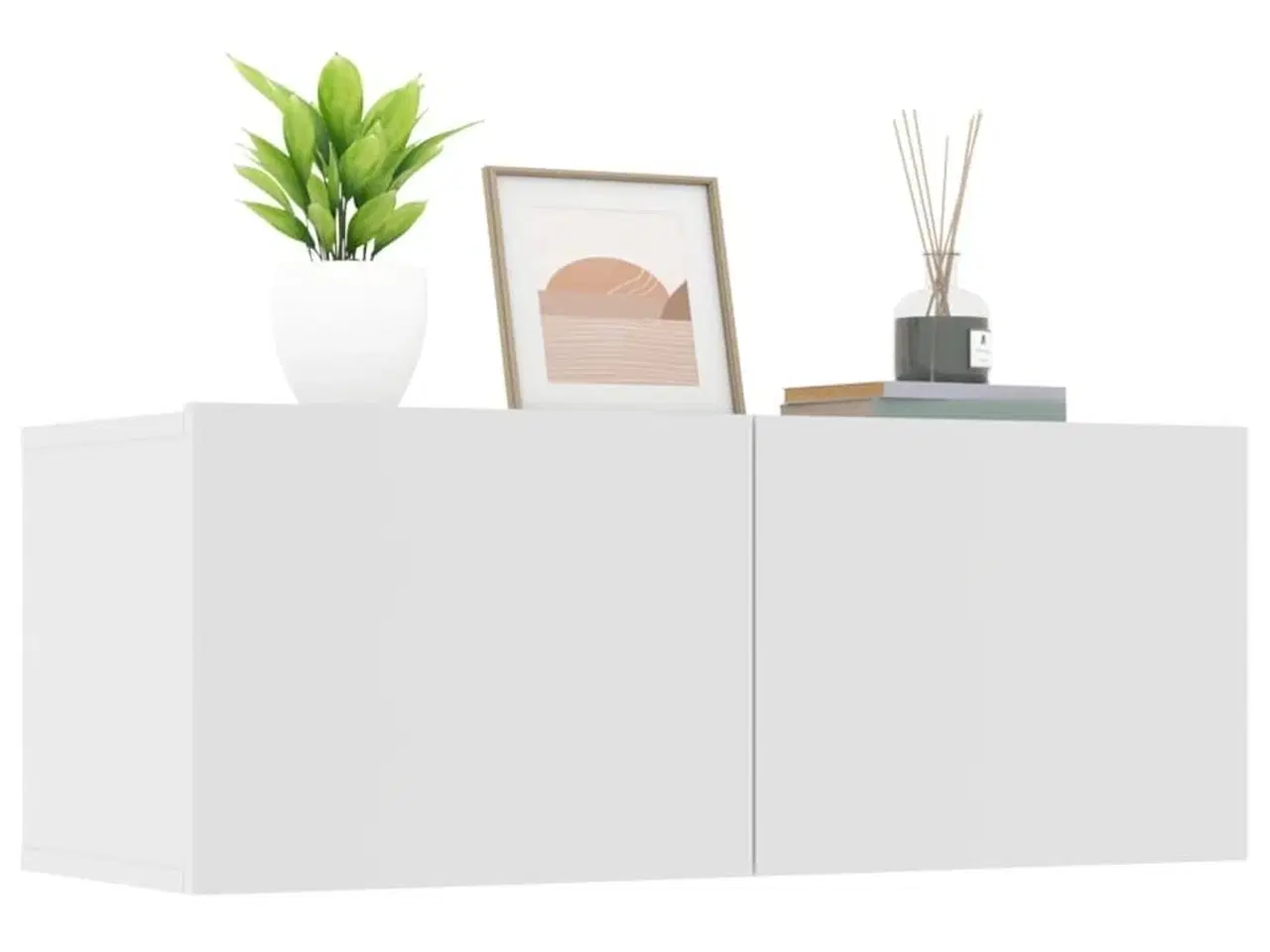 Billede 4 - Tv-skabe 2 stk. 80x30x30 cm konstrueret træ hvid