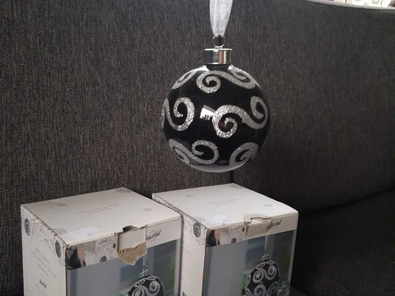 Billede 1 - Herstal  jule  kugle  Holmegaard  lysestager 