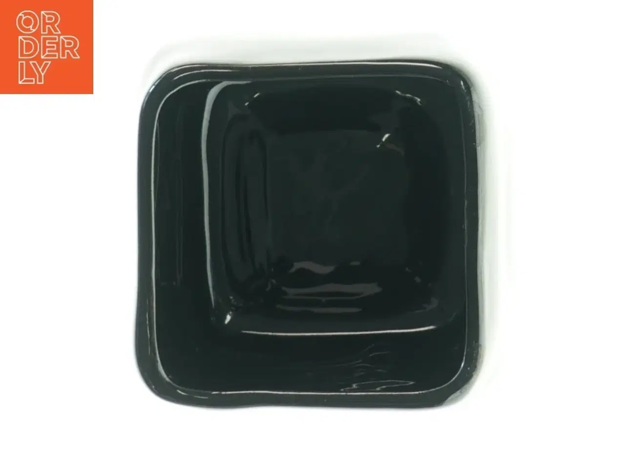 Billede 3 - Sort keramikvase fra Krifon (str. 8 cm. 9 x 9 cm. nå)