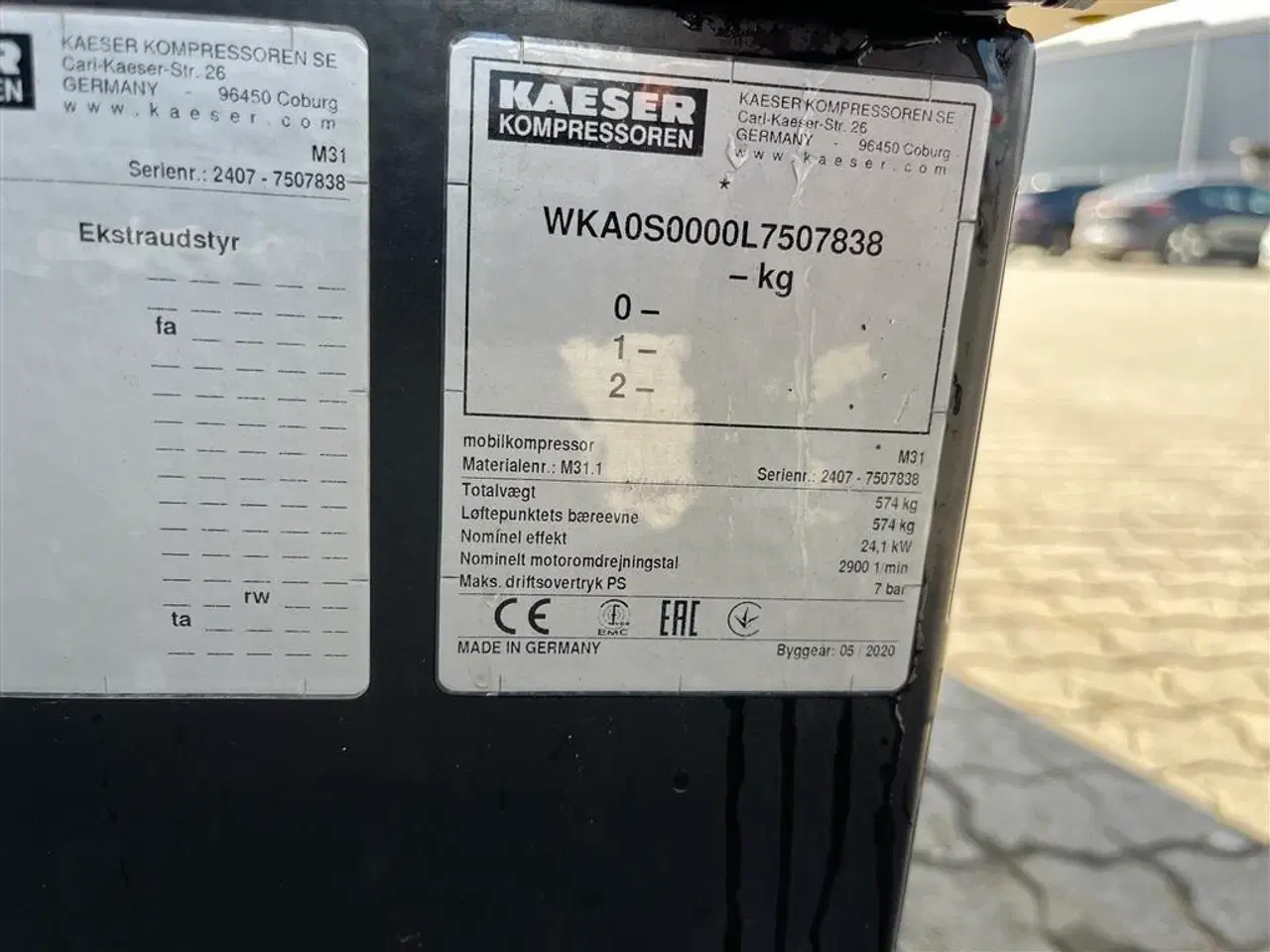 Billede 7 - Kaeser M 31 3M3 kompressor på ski