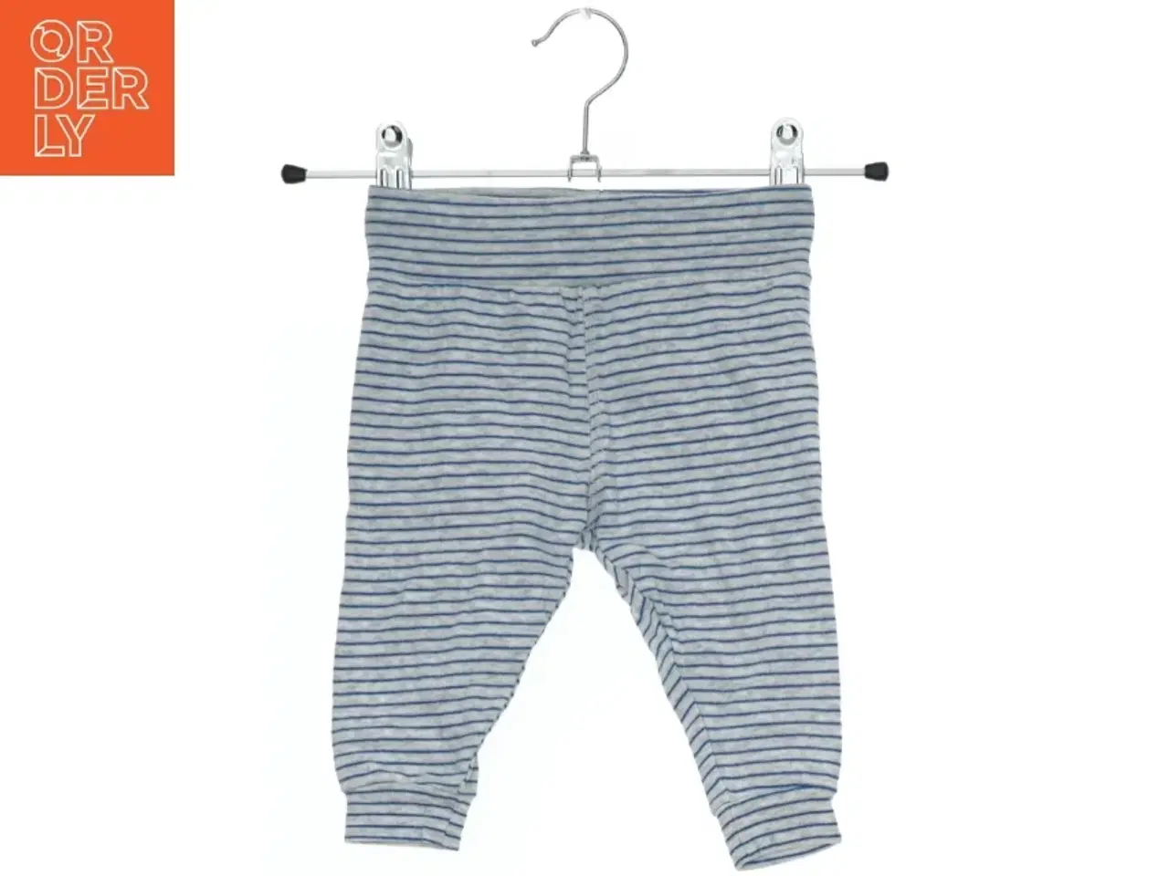 Billede 1 - Grå- og blåstribede leggings (str. 68)