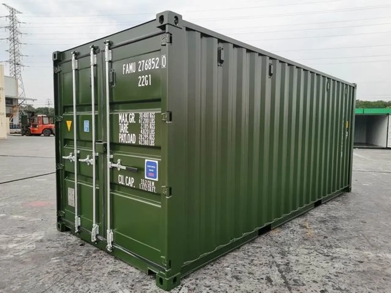 Billede 2 - 20' container ny grøn