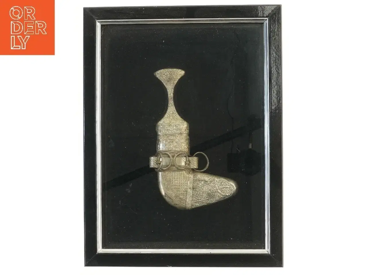 Billede 1 - Indrammet dekorativ kniv (str. 42x32 cm)